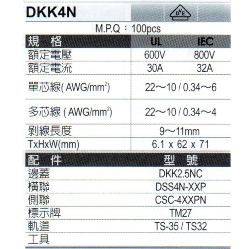 DKK4N(規格)