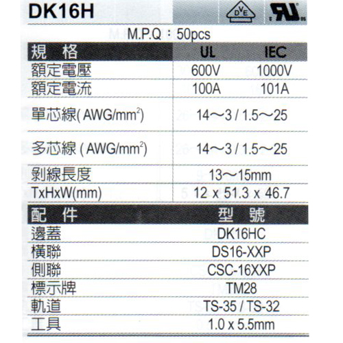DK16H(規格)