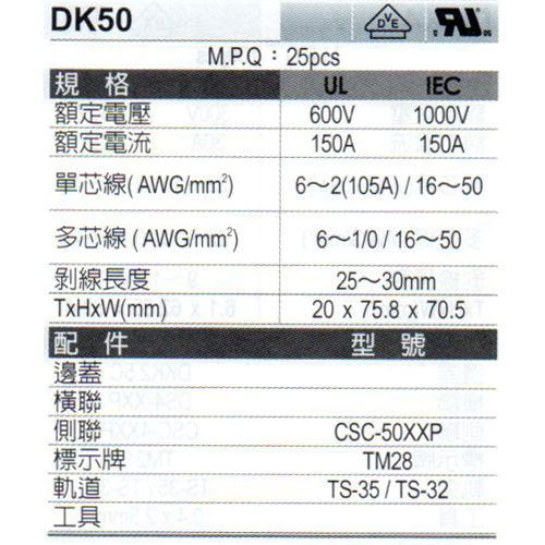 DK50(規格)