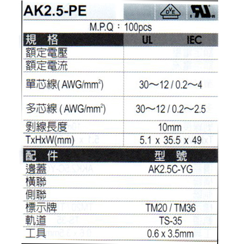 AK2.5-PE規格