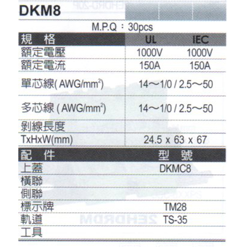 DKM8(規格)