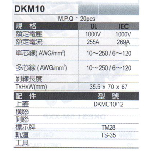 DKM10(規格)